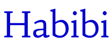 Habibi font